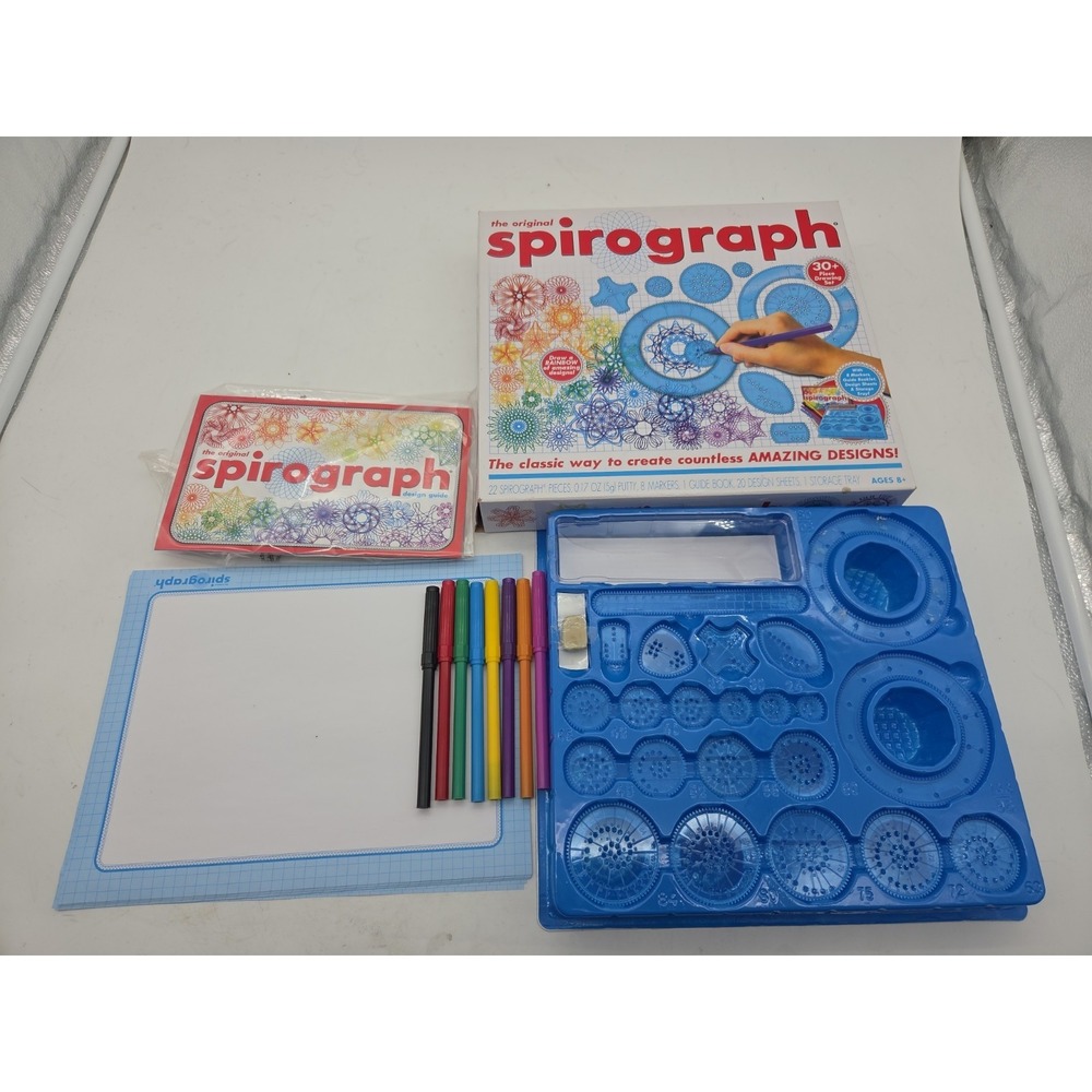 Original Spirograph Amazing Designs 2018 Toy Art 30+ Piece Drawing Set Complete